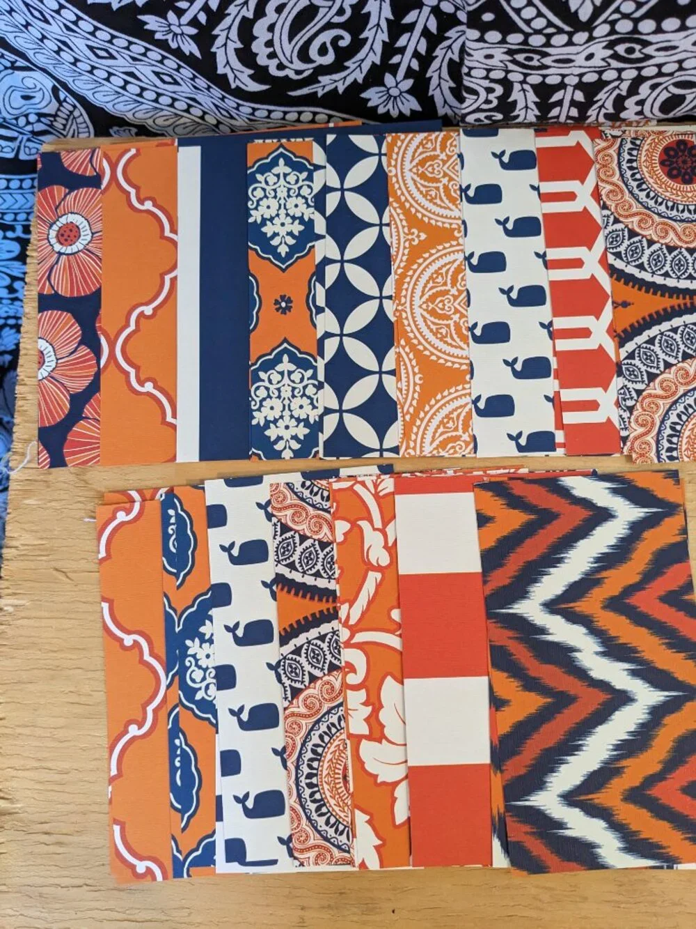 Blue & Orange Card Making Kit